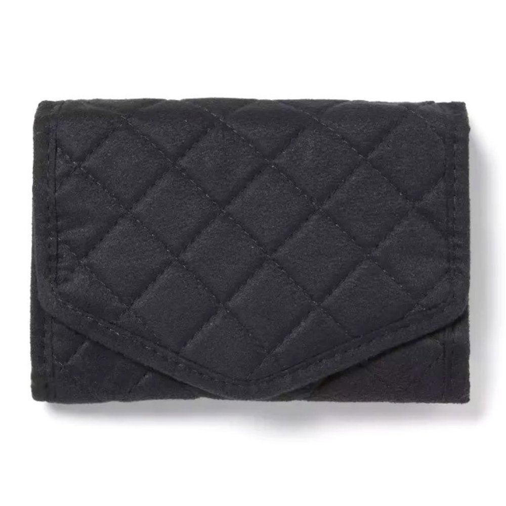 Suede Fabric/Magnetic Clouser Folding Travel Accessory Organizer